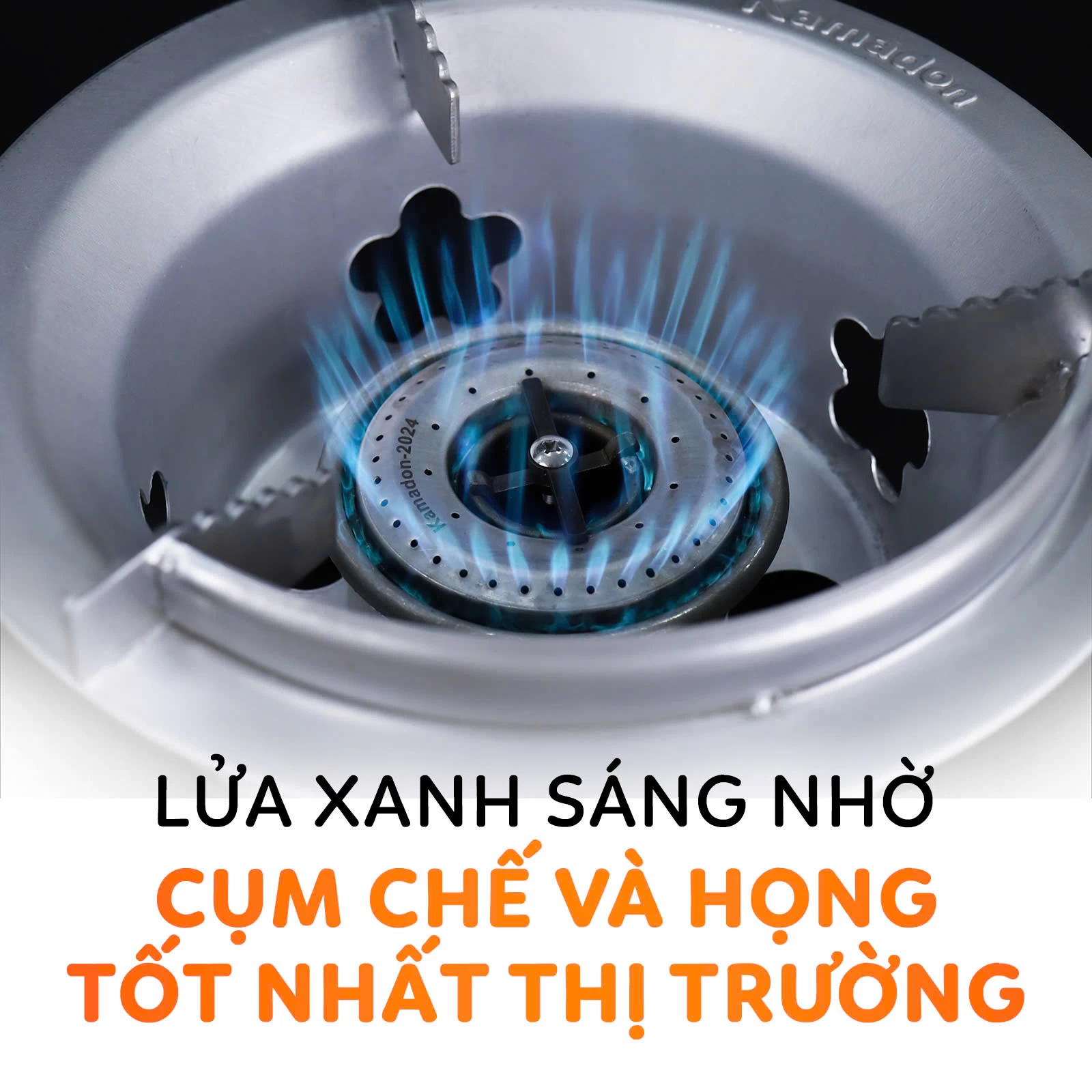 Mâm chia lửa inox, chế nhập khẩu, họng bếp Kamadon tốt nhất trên thị trường