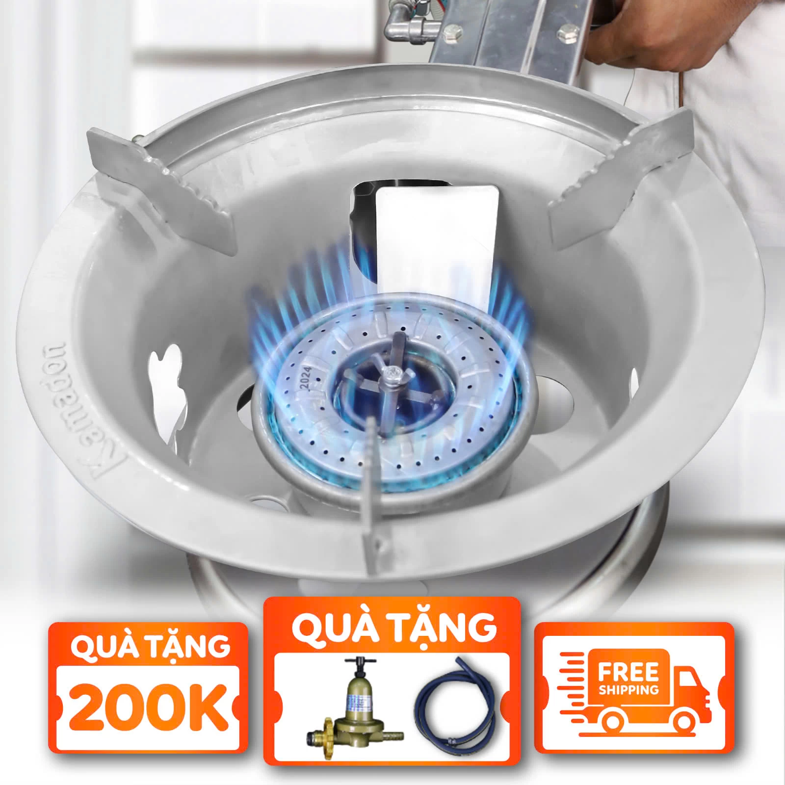 Ưu đãi cực lớn khi mua bếp khè công nghiệp chính hãng Kamadon